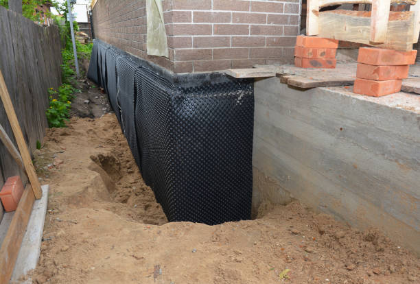 SJ Waterproofing Pros technician performing targeted Waterproofing assessment in Lakeview, MI